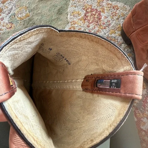 Dan Post Tan and Cream Cowboy Boots - Picture 7 of 7